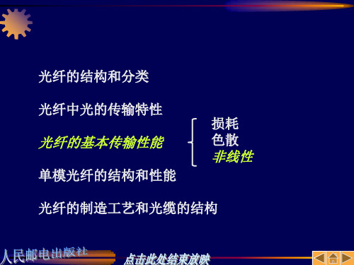 第5次课      4  光纤的基本理论     色散--光缆