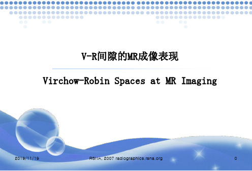 V-R间隙MR成像表现1课件