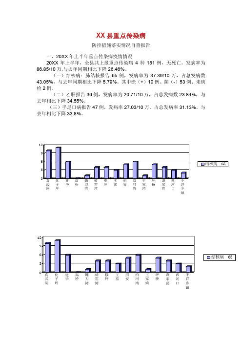 xx县重点传染病防控工作自查报告.doc