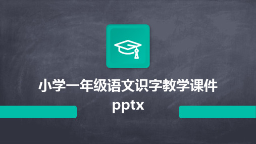 小学一年级语文识字教学课件pptx