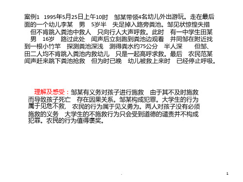 法律的案例及感想PPT课件