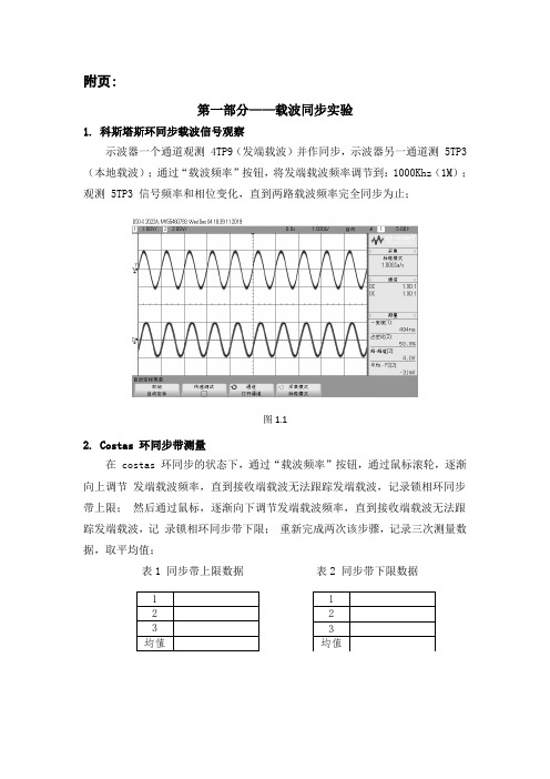 通信原理—同步观测