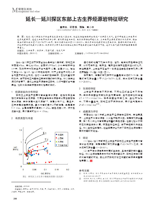 延长——延川探区东部上古生界烃源岩特征研究