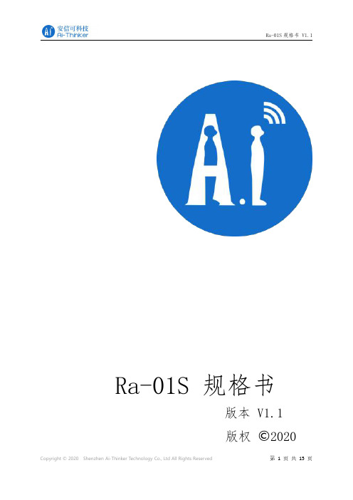 Ra-01S规格书说明书