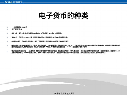 电子货币的种类