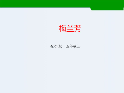 语文S版五年级上册语文课件-24梅兰芳