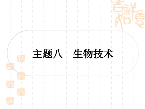 人教版中考生物考点过关练 主题八 生物技术主题八 生物技术