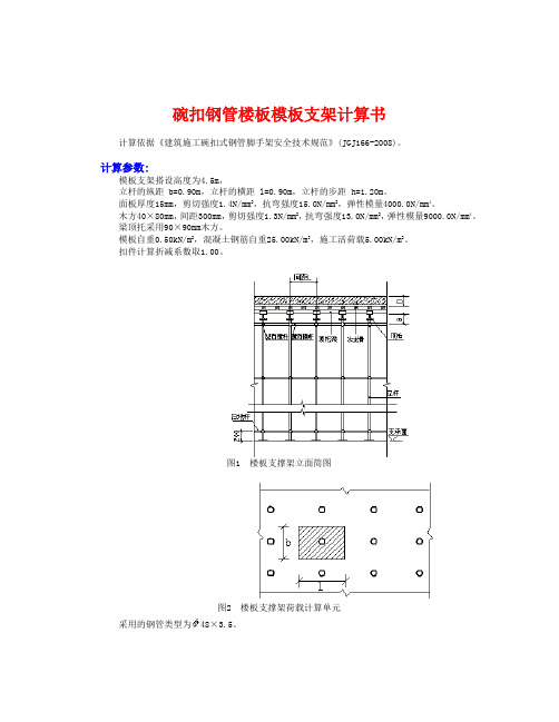 满堂楼板模板支架计算(350板厚)