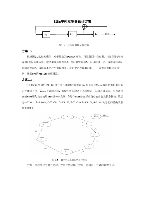 4级m序列发生器设计参考