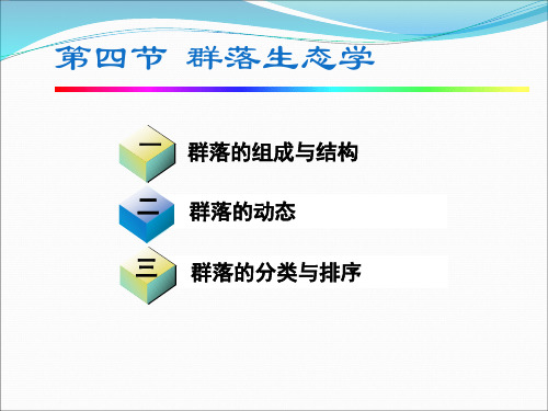 生态学基础知识群落生态