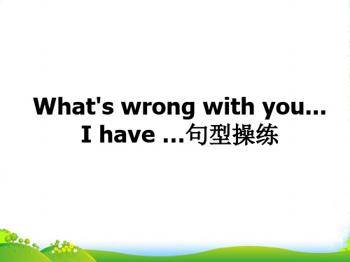 新人教精通版五年级英语下册：Unit 4Lesson 22-- What's wrong with 