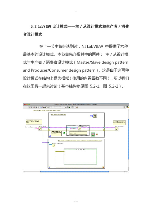 labview主／从设计模式和生产者／消费者设计模式