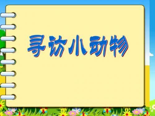 三年级上册科学课件-2.1《寻访小动物》教科版