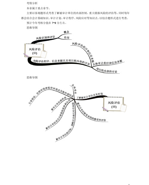 2020年注册会计师CPA 审计 第七章 风险评估