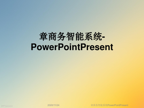 章商务智能系统PowerPointPresent