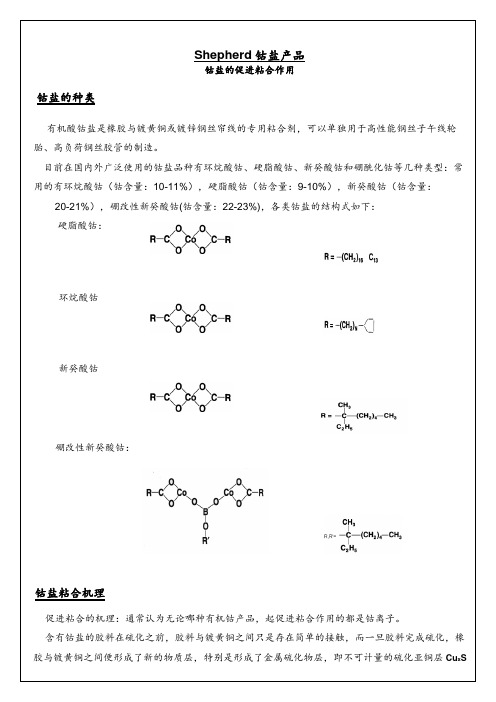 钴盐产品综述