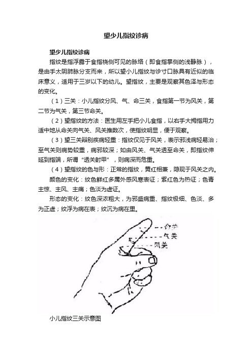 望少儿指纹诊病