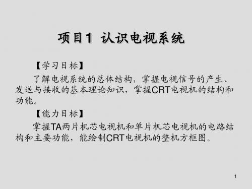 电视机原理与维修项目1  认识电视系统