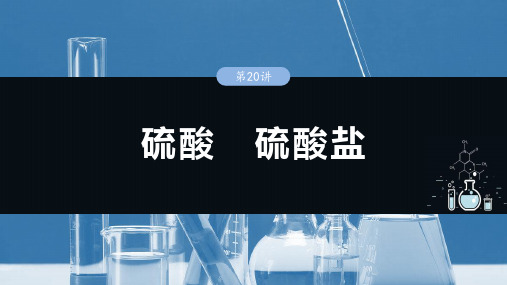 大单元二 第五章 第20讲 硫酸 硫酸盐-2025年高考化学大一轮复习(人教版)【配套PPT课件】