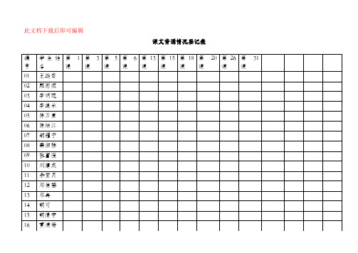 背书情况登记表(完整资料).doc