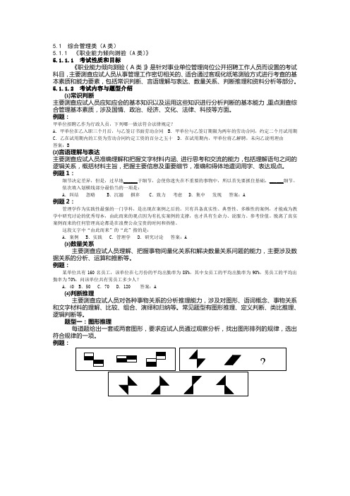 综合管理类(A类)-文档