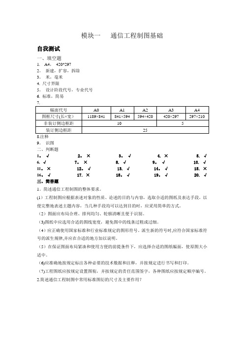 通信工程制图与CAD课后习题答案