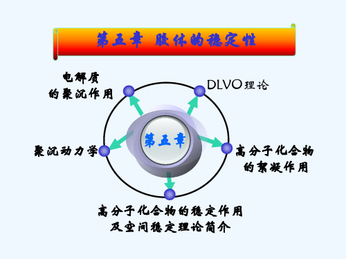 第五章胶体的稳定性