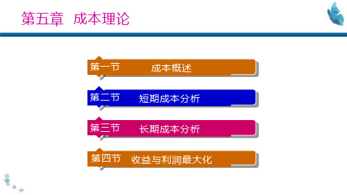 经济学基础最新版教学课件第五章 成本理论