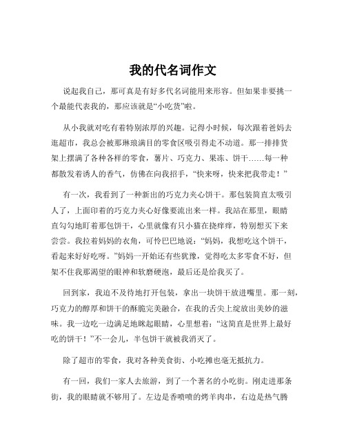 我的代名词作文