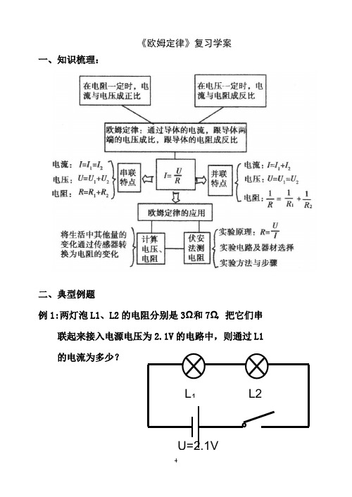 九年级欧姆定律复习教学案