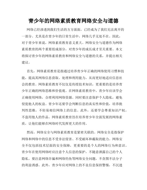 青少年的网络素质教育网络安全与道德