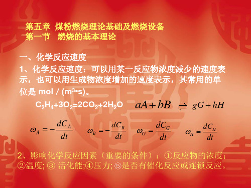 第五章  煤粉燃烧理解读