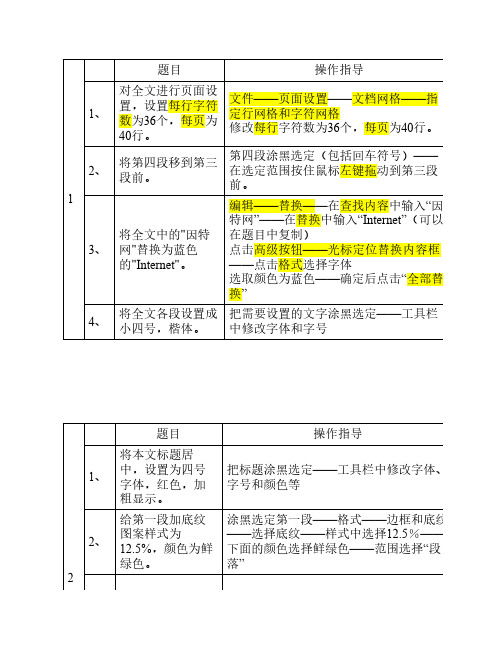 WORD操作大全(未整理)