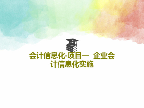 会计信息化-项目一 企业会计信息化实施24页PPT