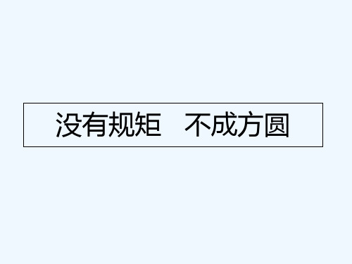 社会生活的规则 PPT