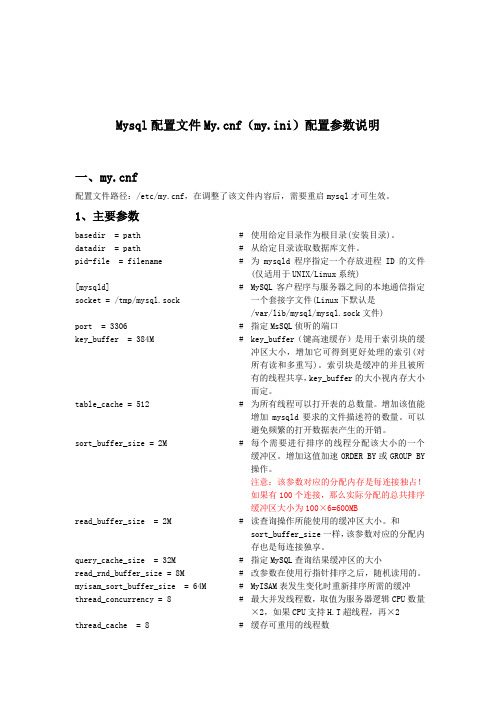 mysql配置文件