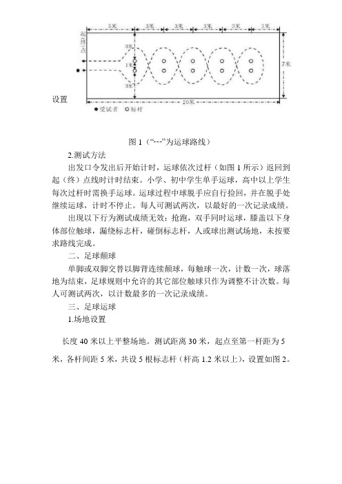 《国家学生体质健康标准》部分项目测试方法