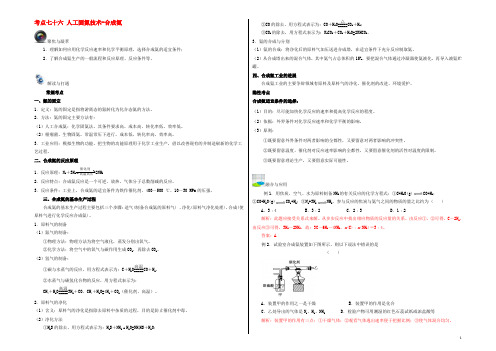 高考化学一轮复习（第六辑）考点七十六 人工固氮技术-合成氨（含解析）