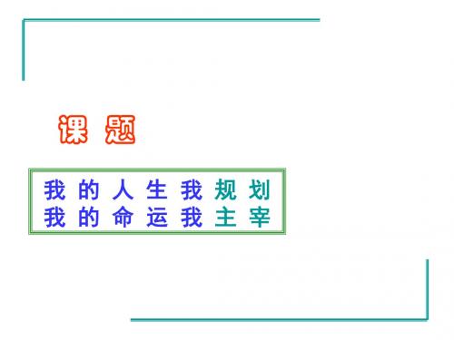 主题班会课件:人生规划.ppt