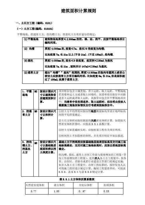 建筑面积计算规则