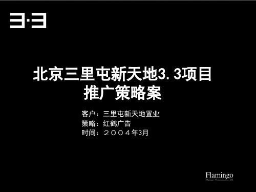 红鹤沟通北京三里屯新天地33项目推广策