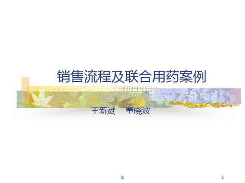 销售流程及联合用药案例资料