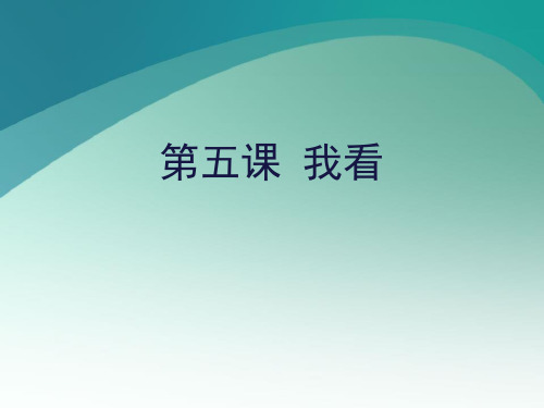 部编版九年级上册语文《我看》PPT课件说课复习教学