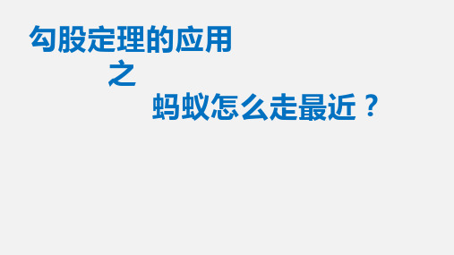 《勾股定理的应用之蚂蚁怎么走最近》公开课教学PPT课件(终稿)