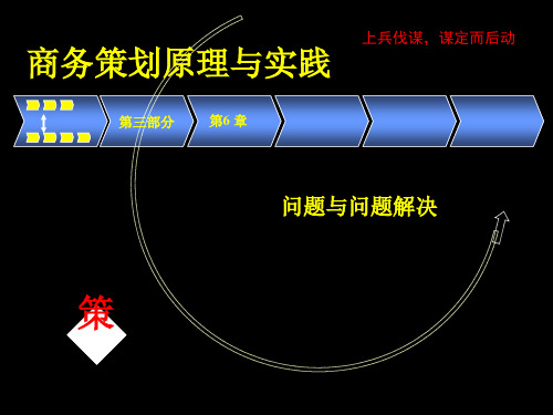 《商务策划原理教材》课件完整版第6章 问题与问题解决