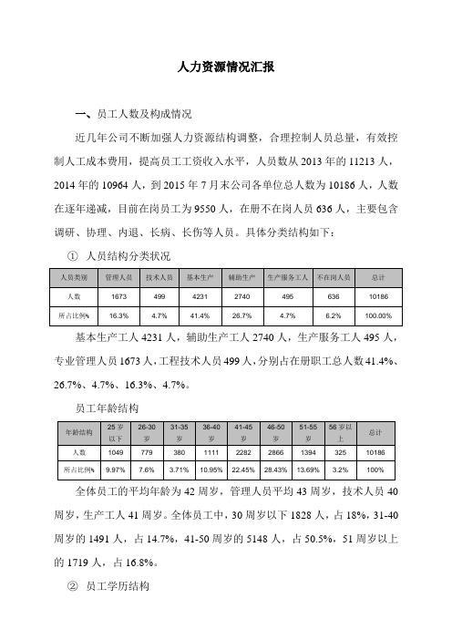 人员情况