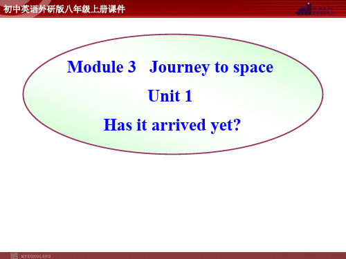 英语:Module 3 Unit 1《Has it arrived yet》同步授课课件(外研版八年级上)