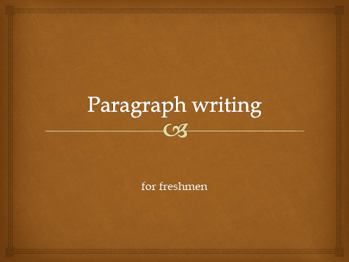 Paragraph Writing