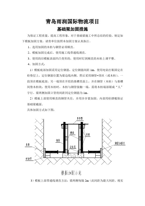 基础梁加固方案