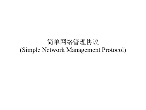 网络技术讲义Snp剖析